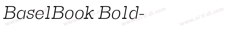 BaselBook Bold字体转换